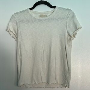 Madewell Soft scalloped tee